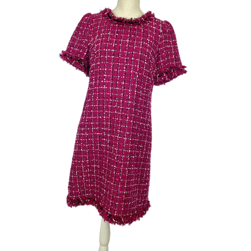 Kate Spade Festive Tweed Mini Dress Pink Check Women's 8
Designer Career Classic